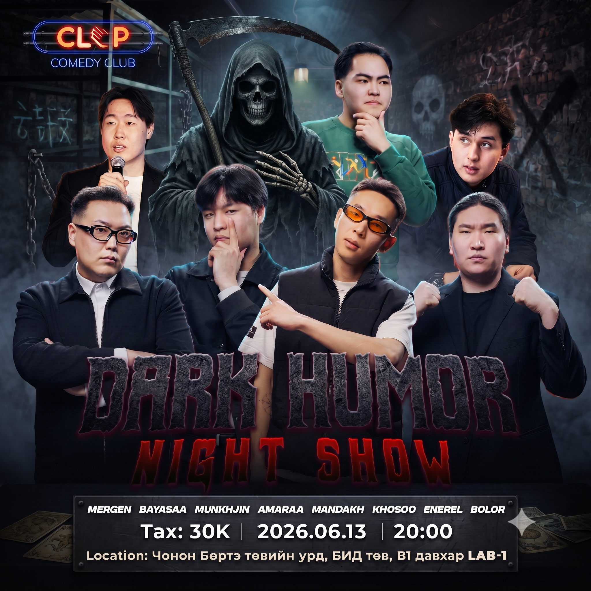 DARK HUMOR comedy show